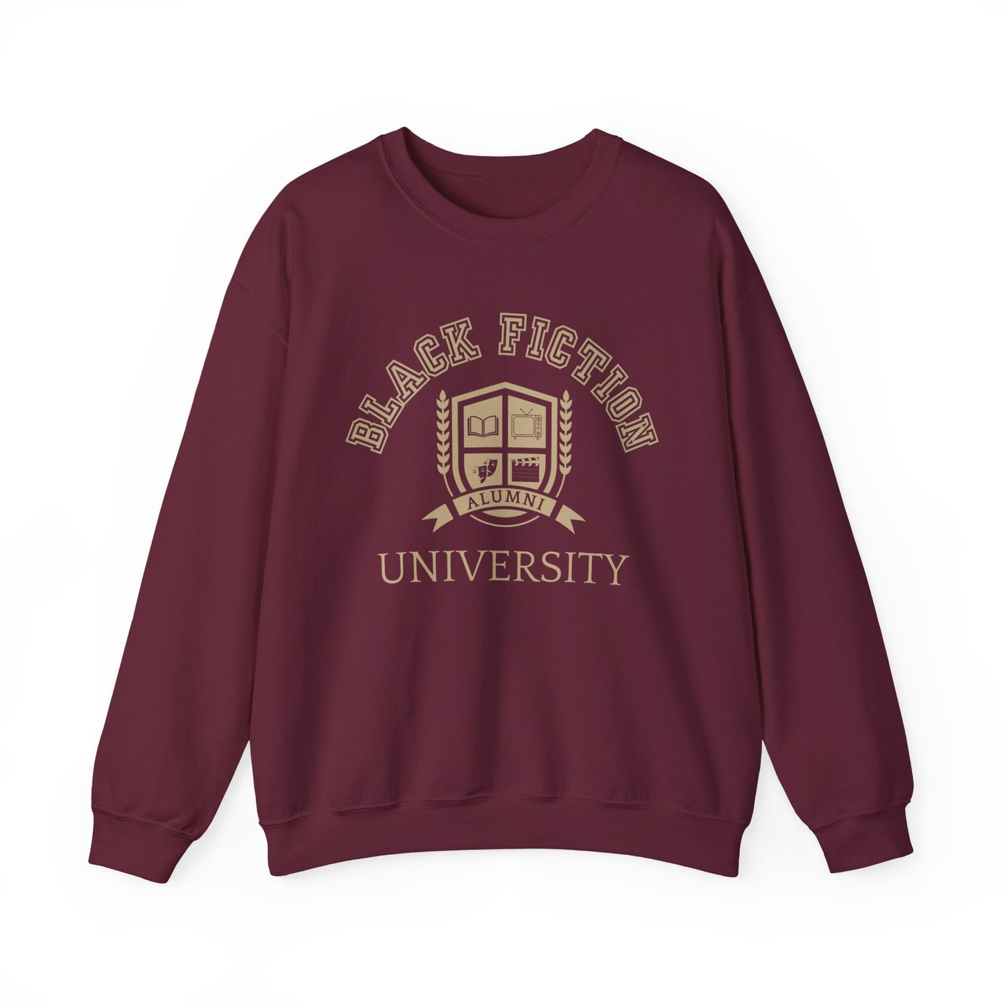 Black Fiction University Crewneck Sweatshirt