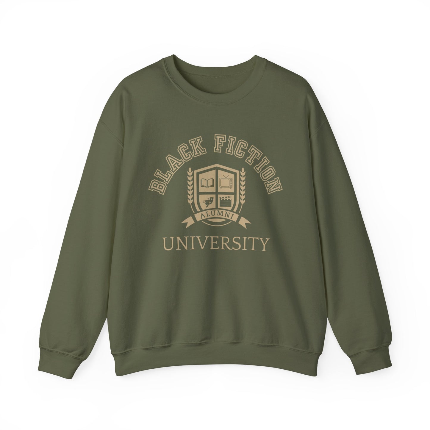 Black Fiction University Crewneck Sweatshirt